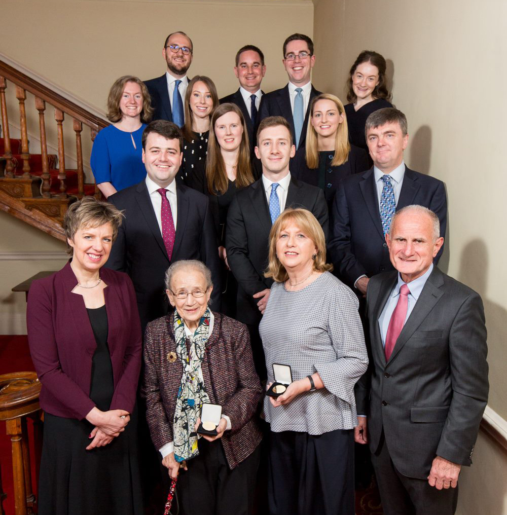 Hibernian Law Medals conferred on Mary McAleese and Ms Justice Catherine McGuinness