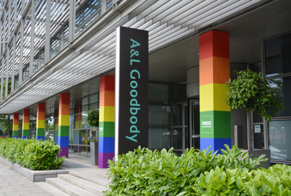 #InPictures: A&L Goodbody transforms office front ahead of Pride Week