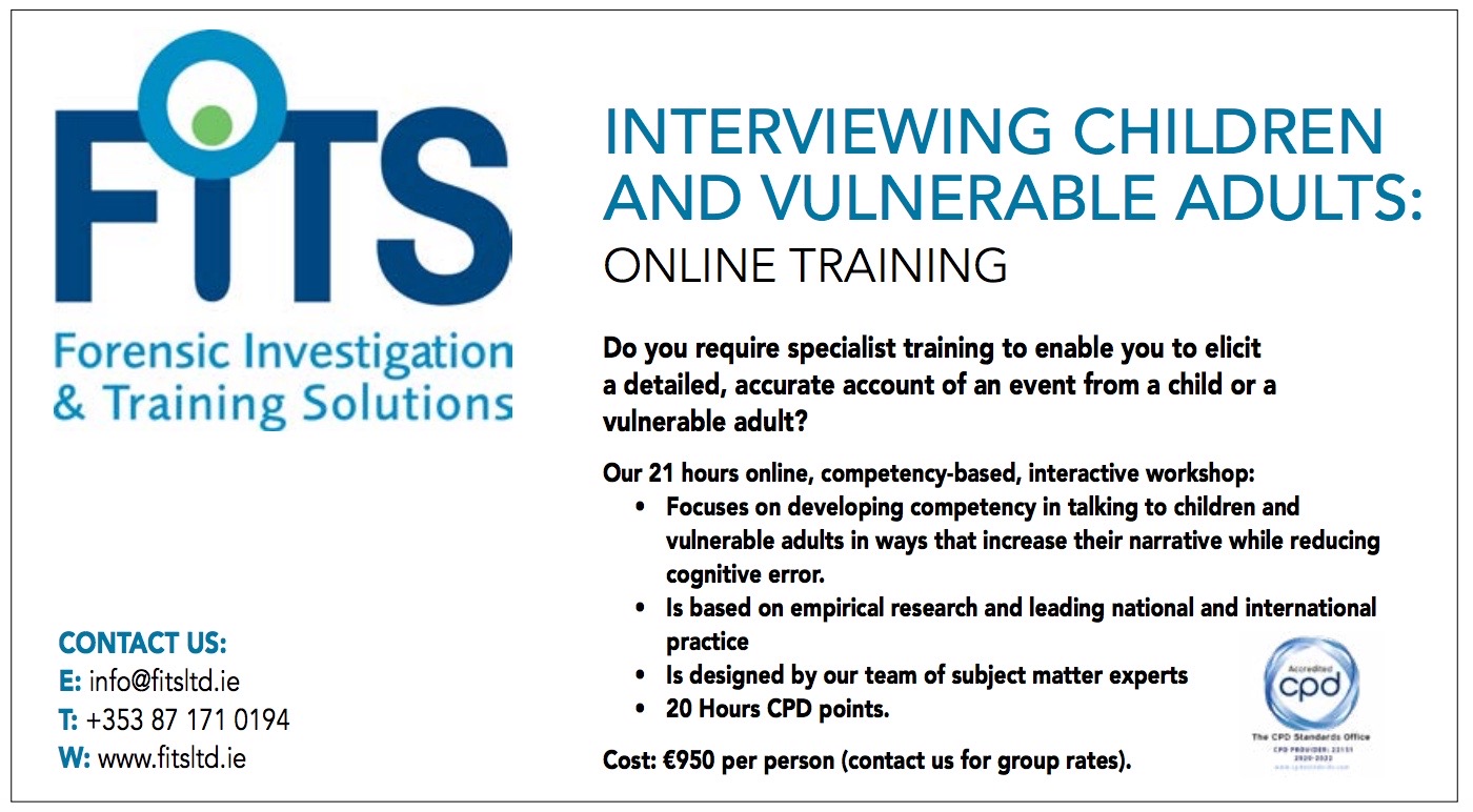 Interviewing Children and Vulnerable Adults: Online Training