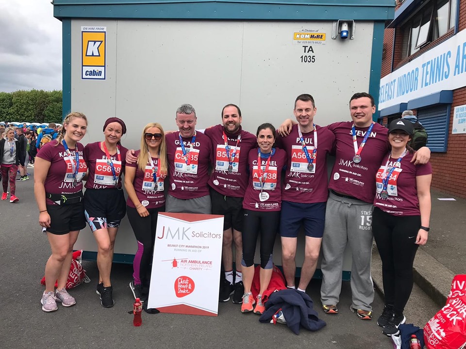 NI: JMK Solicitors raise over £3,000 in Belfast Marathon