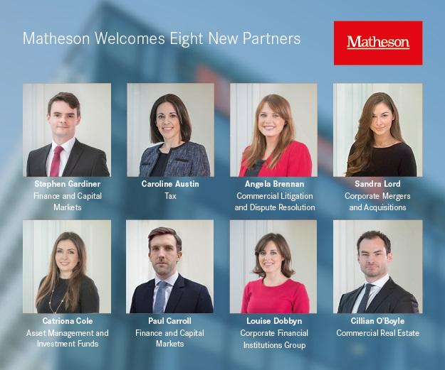Matheson announces appointment of eight new partners