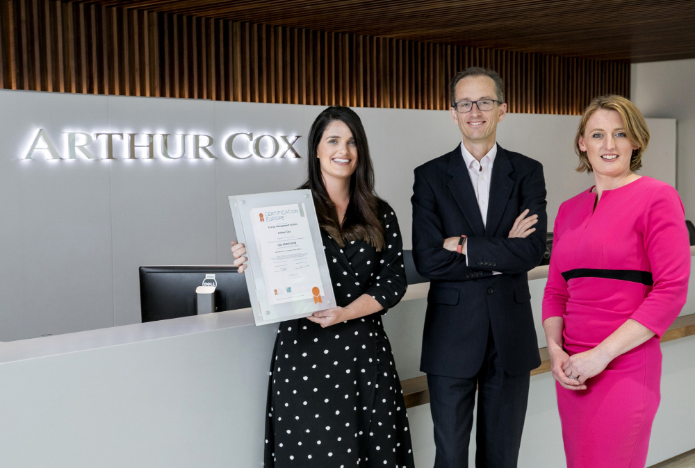 Arthur Cox secures international energy certification