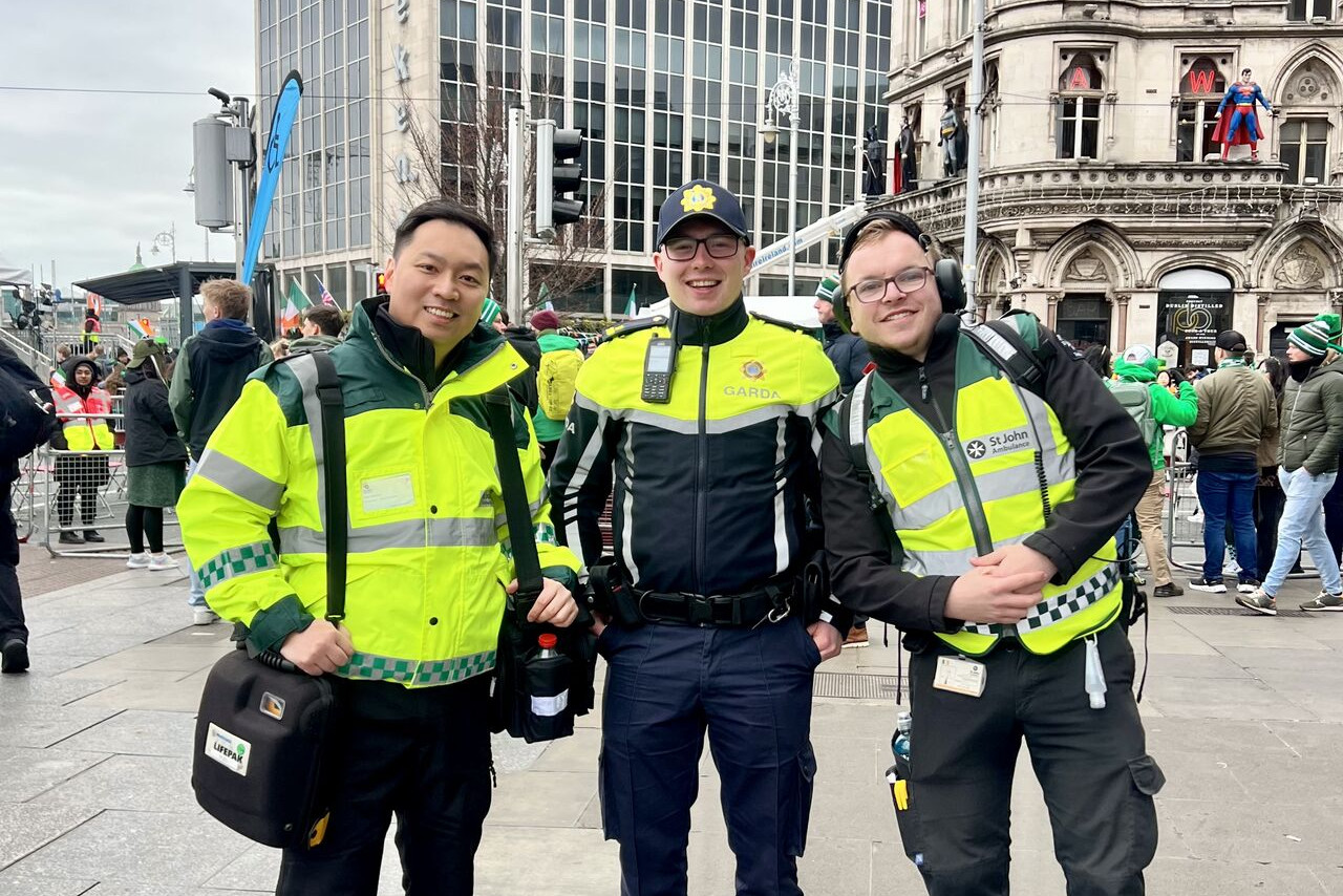 Lawyer joined St Patrick's Day parade first aid team