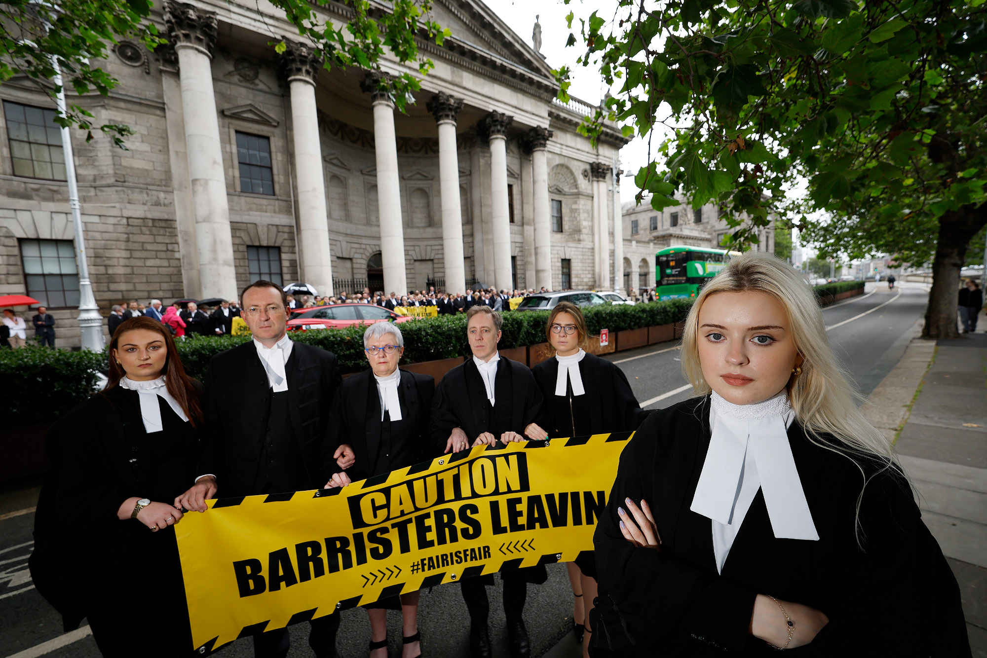 #InPictures: Massive turnout at Four Courts for third day of barristers' strikes