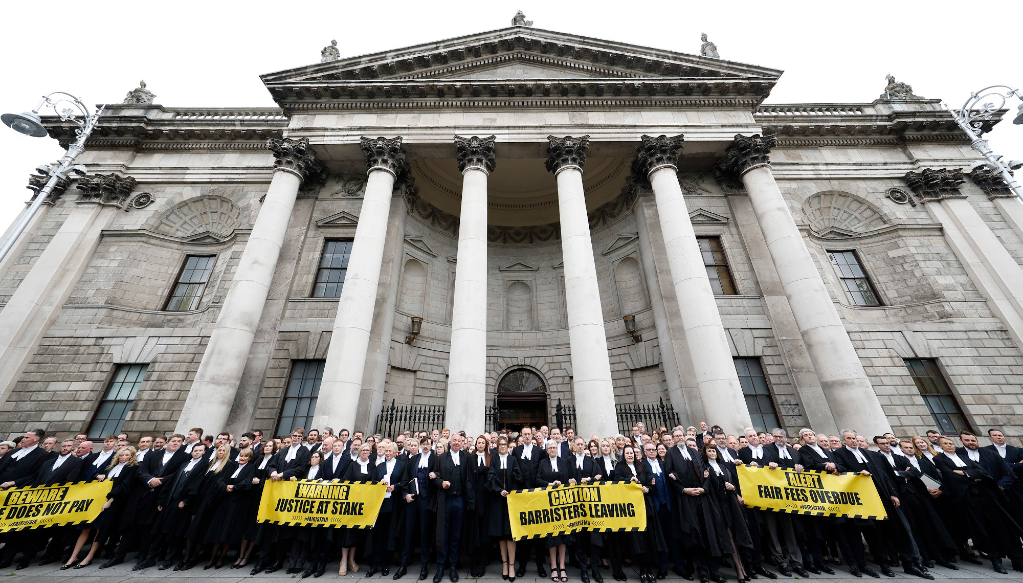 #InPictures: Massive turnout at Four Courts for third day of barristers' strikes