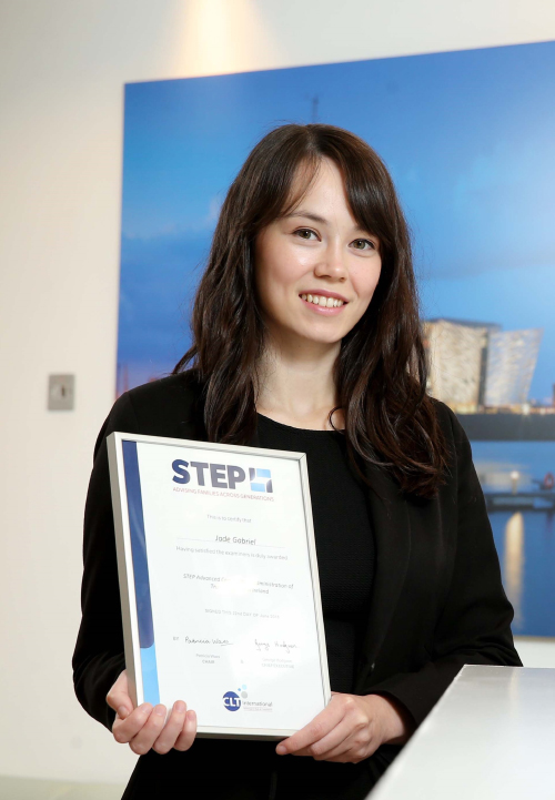 NI: Cleaver Fulton Rankin solicitor Jade Gabriel receives STEP advanced certificate