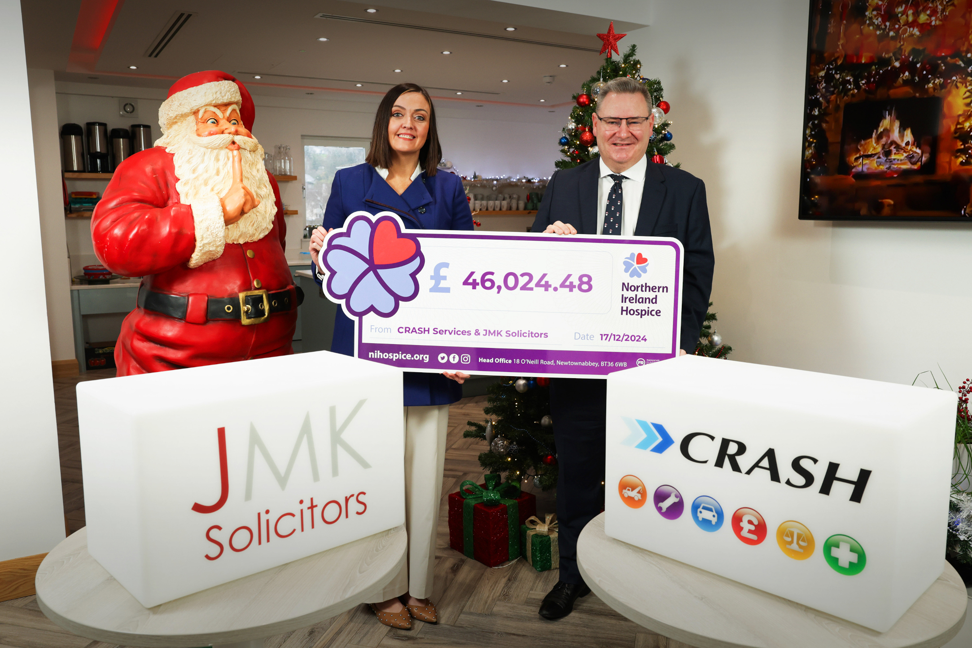 JMK Solicitors raises over £46,000 for NI Hospice and Children's Hospice