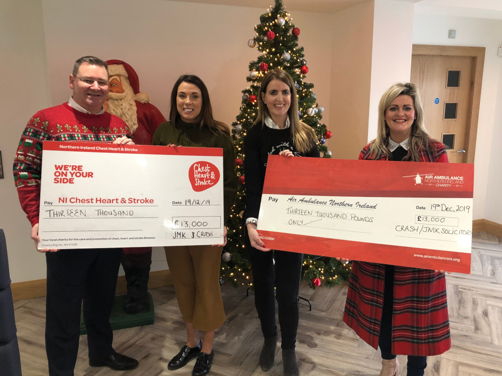 NI: JMK Solicitors raises £26,000 for Northern Ireland charities