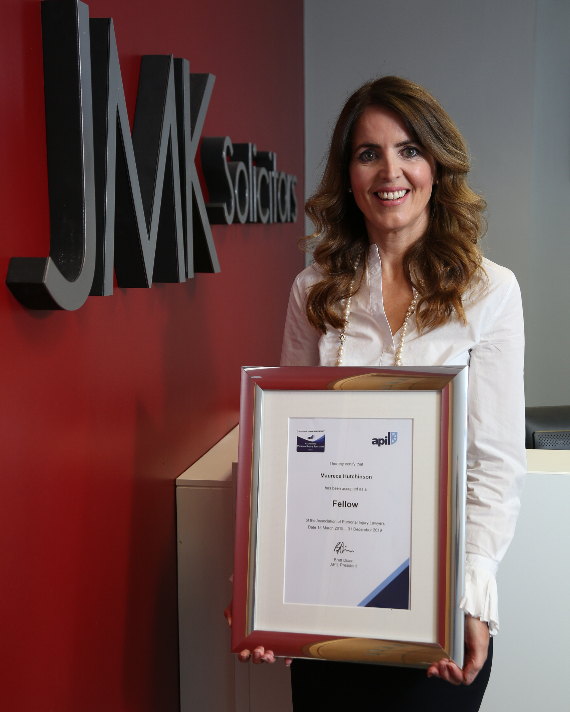 NI: JMK Solicitors managing director awarded APIL fellowship