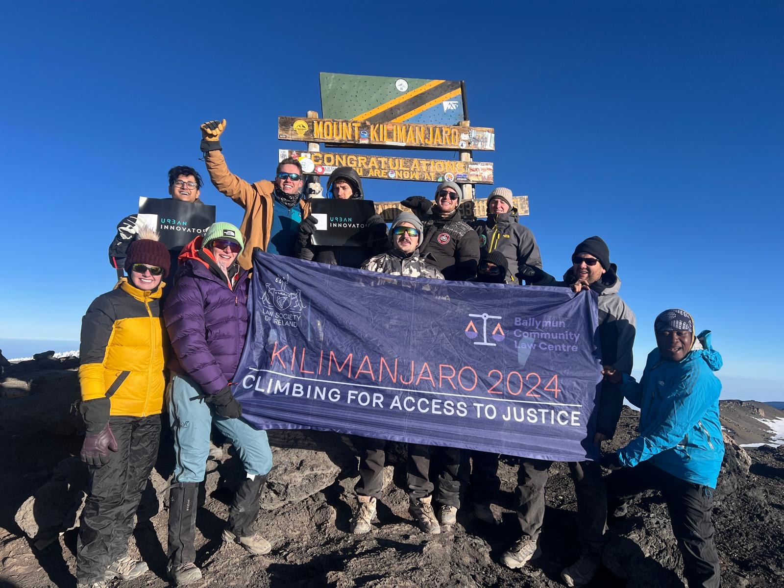 Trainee solicitors succeed in Kilimanjaro hike for law centre