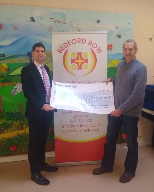 #InPictures: Limerick solicitors present €1,000 cheque to Bedford Row Family Project