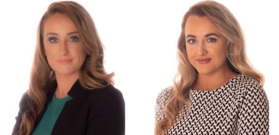 Reddy Charlton congratulates two newly-qualified solicitors